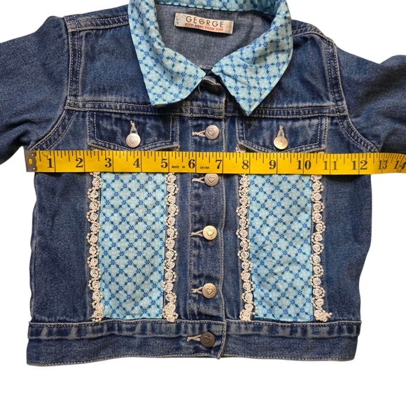 Disney Frozen Handpatched George Jean Jacket Toddler Girl Size 4-5 - Picture 5 of 13
